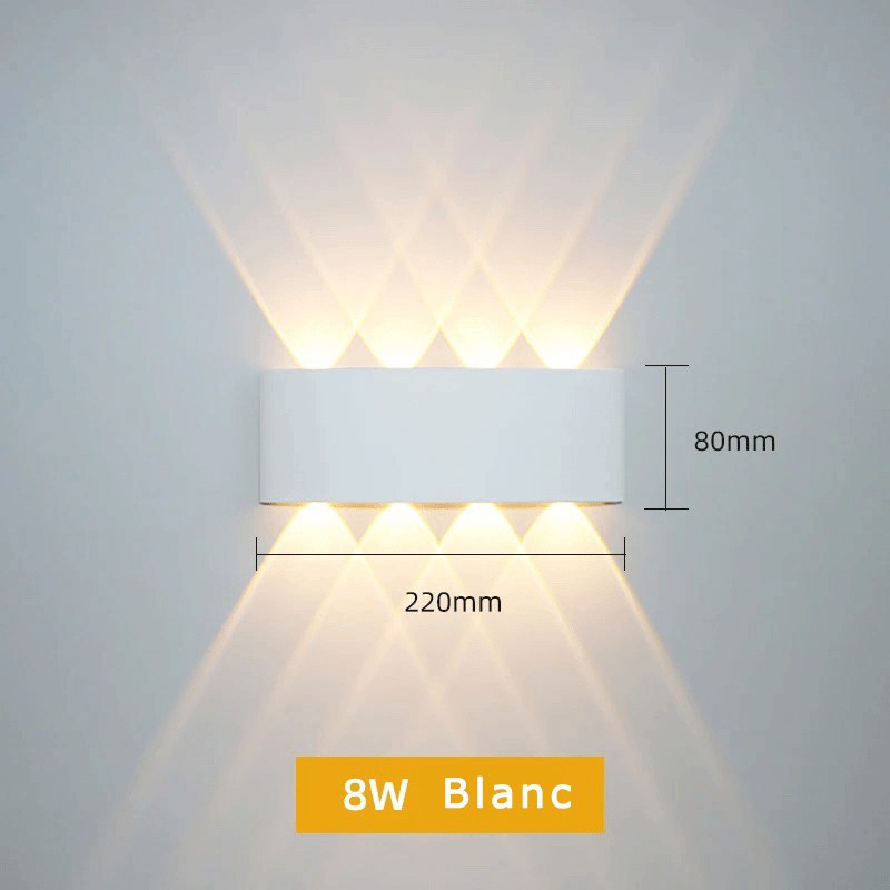 Diamond-Light™ Applique éclairage LED étanche, intérieure et extérieure.