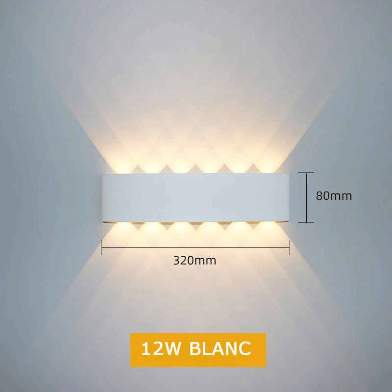 Diamond-Light™ Applique éclairage LED étanche, intérieure et extérieure.